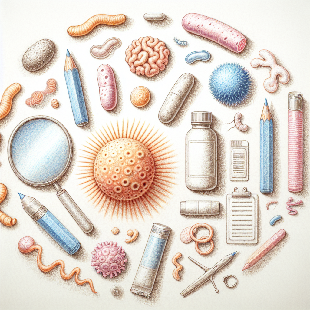 Pastelková ilustrace znázorňující téma: Kožní zdraví