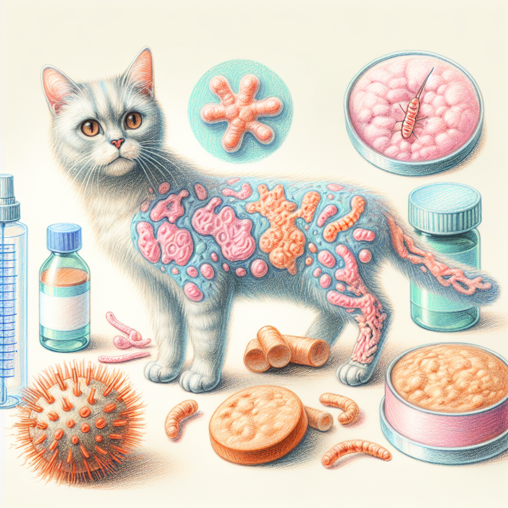 Pastelková ilustrace znázorňující téma: Zdraví a péče o domácí zvířata
