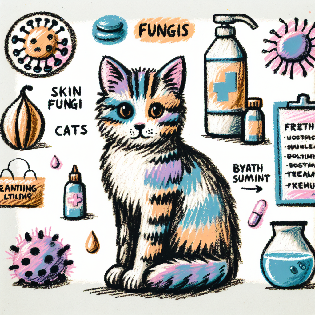 Pastelková ilustrace znázorňující téma: Zdraví koček