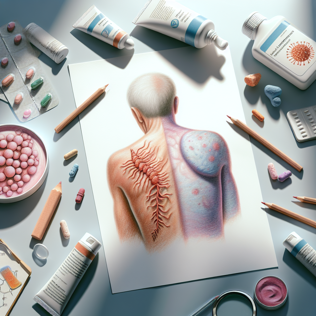 Pastelková ilustrace znázorňující téma: Dermatologie