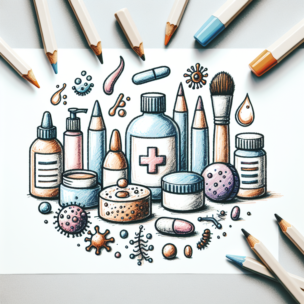 Pastelková ilustrace znázorňující téma: Zdraví