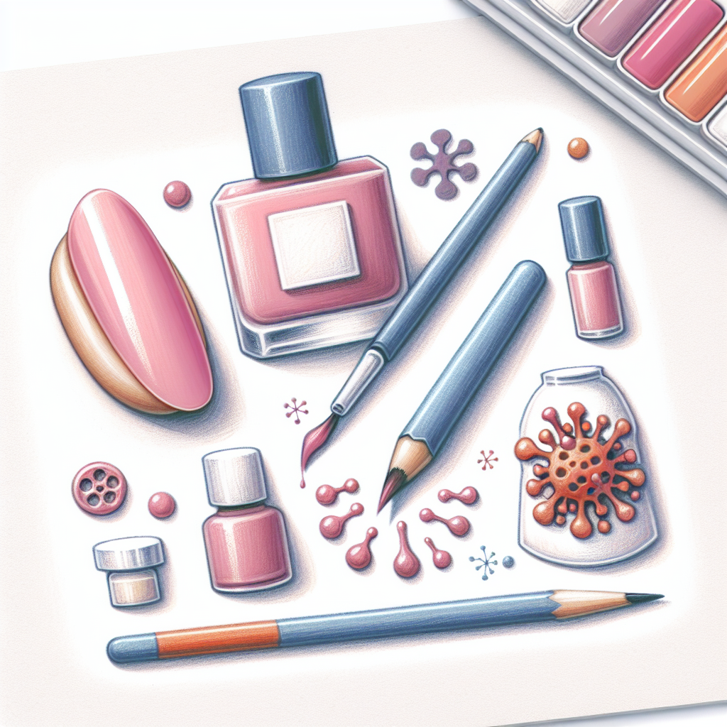 Pastelková ilustrace znázorňující téma: Plísně a nehty