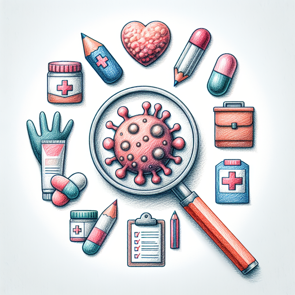 Pastelková ilustrace znázorňující téma: Zdraví