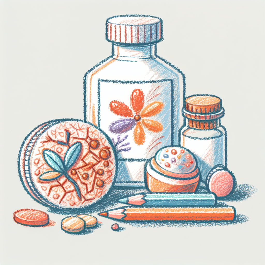 Pastelková ilustrace znázorňující téma: Kožní plísně