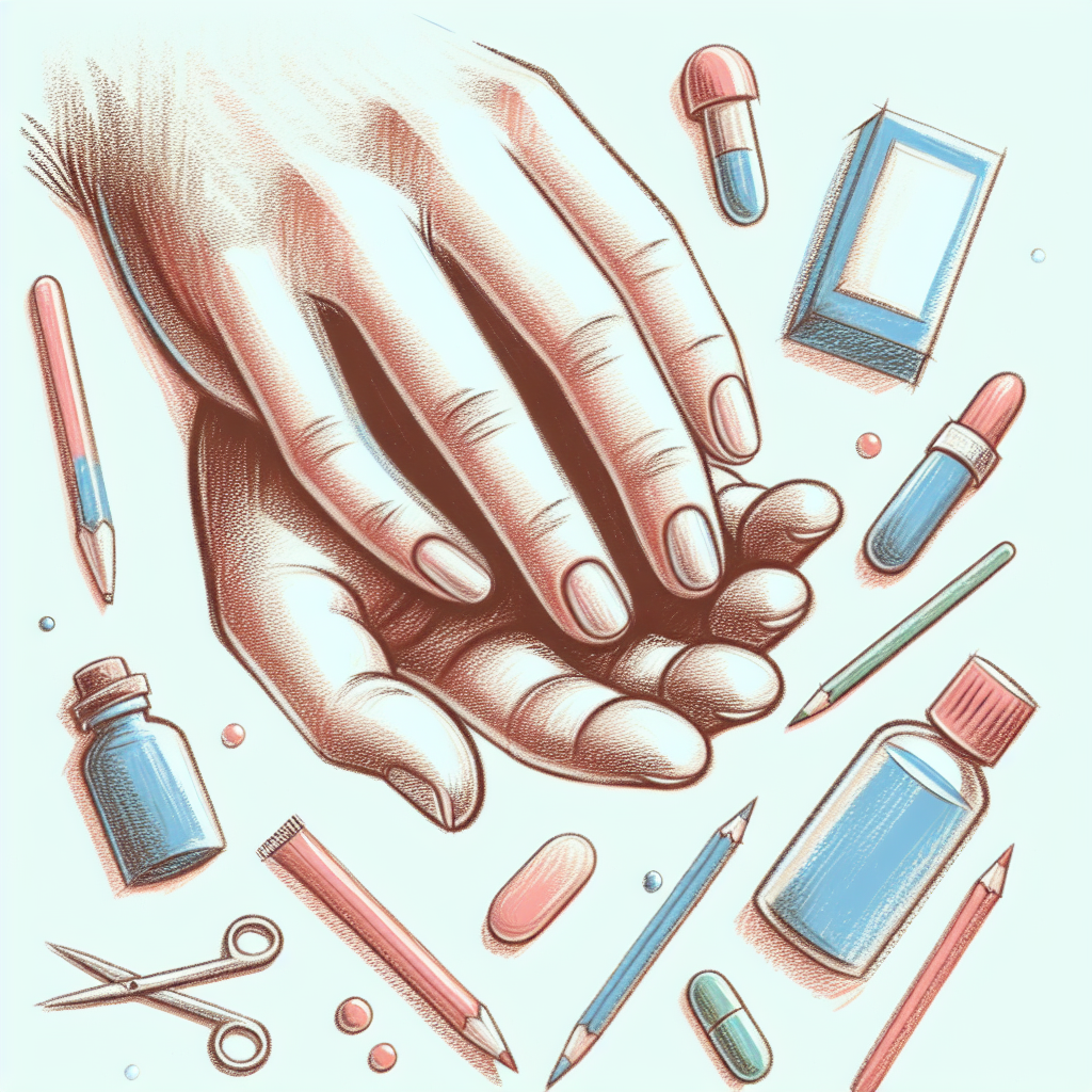 Pastelková ilustrace znázorňující téma: Zdraví