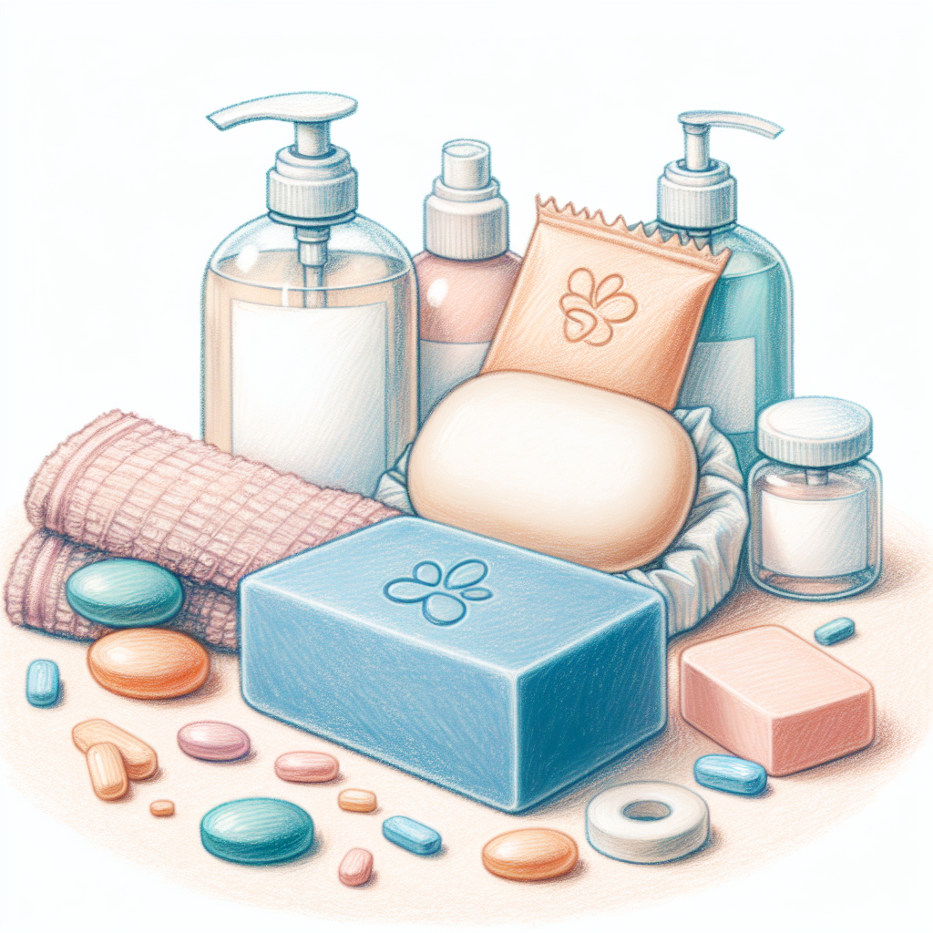 Pastelková ilustrace znázorňující téma: Kožní onemocnění