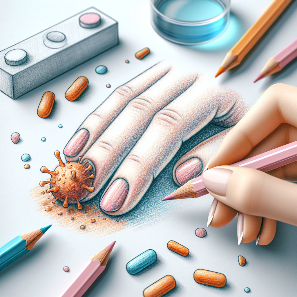 Pastelková ilustrace znázorňující téma: Zdraví