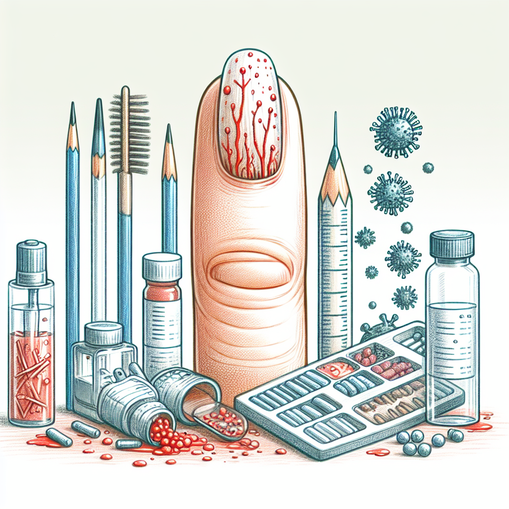 Pastelková ilustrace znázorňující téma: Zdraví nehtů