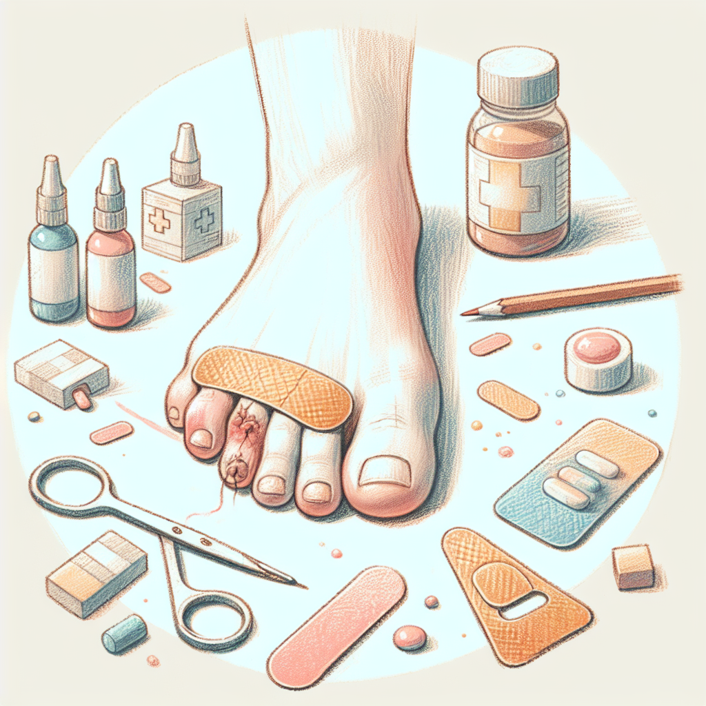 Pastelková ilustrace znázorňující téma: Zdraví a péče