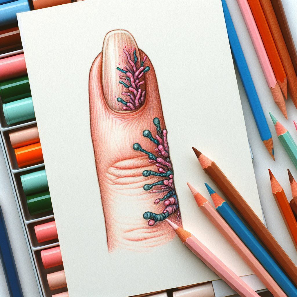 Pastelková ilustrace znázorňující téma: Zdraví