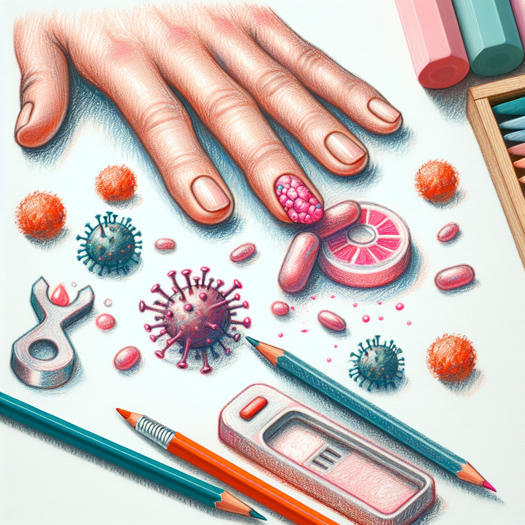 Pastelková ilustrace znázorňující téma: Zdraví