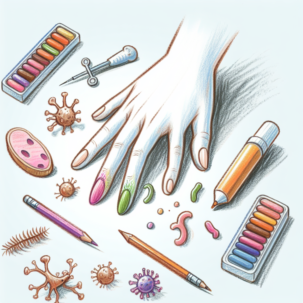 Pastelková ilustrace znázorňující téma: Zdraví dětí