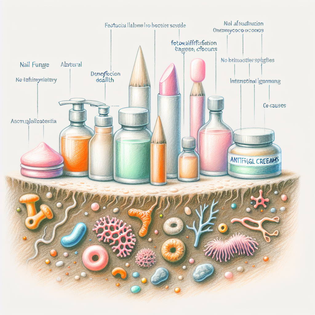 Pastelková ilustrace znázorňující téma: Zdraví nehtů