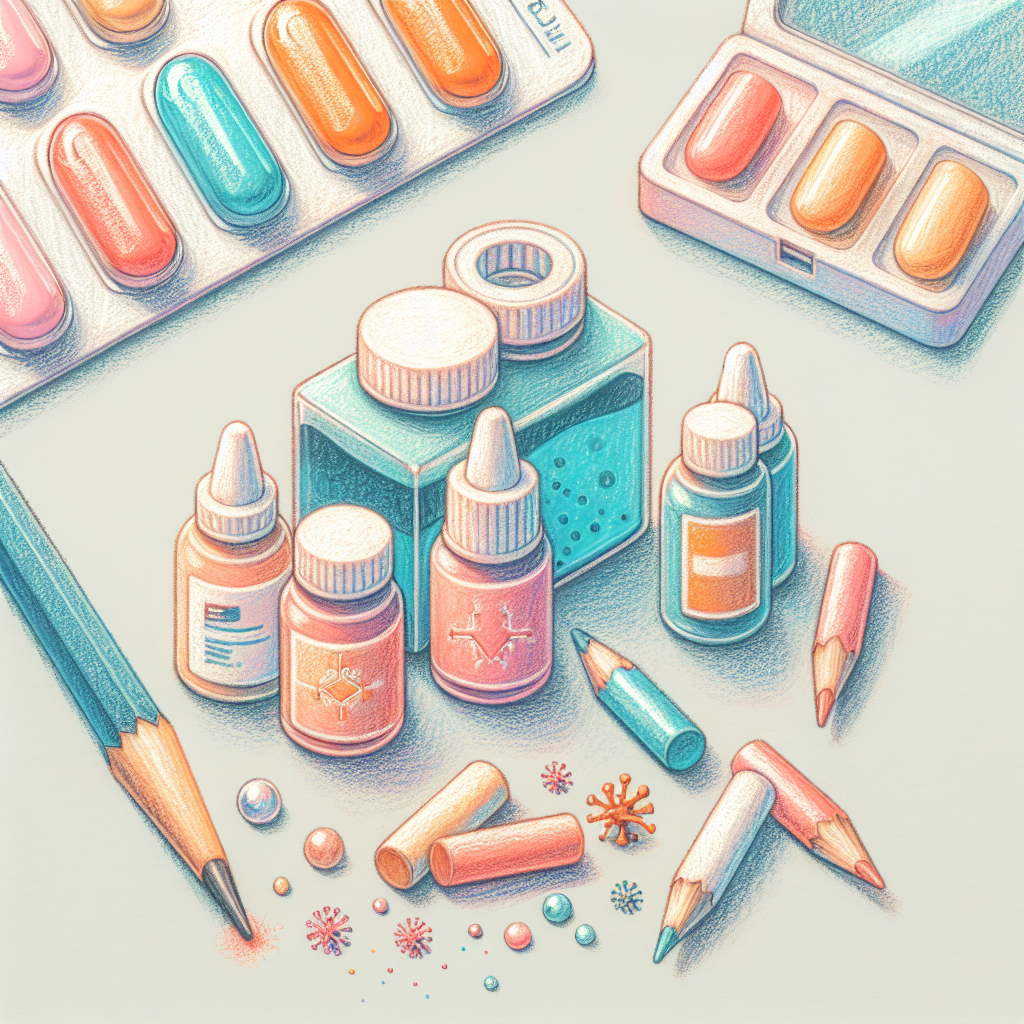 Pastelková ilustrace znázorňující téma: Zdraví