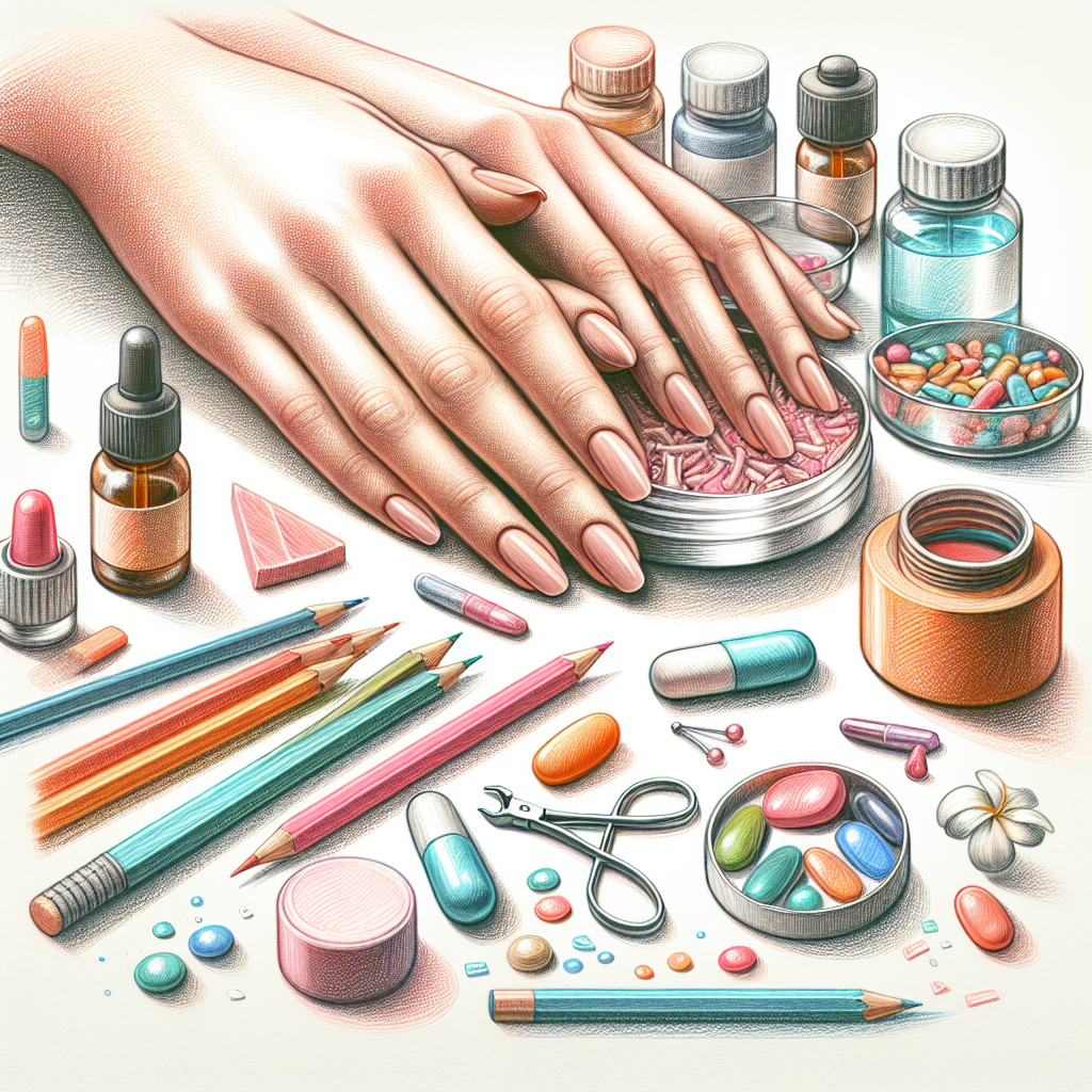 Pastelková ilustrace znázorňující téma: Zdraví