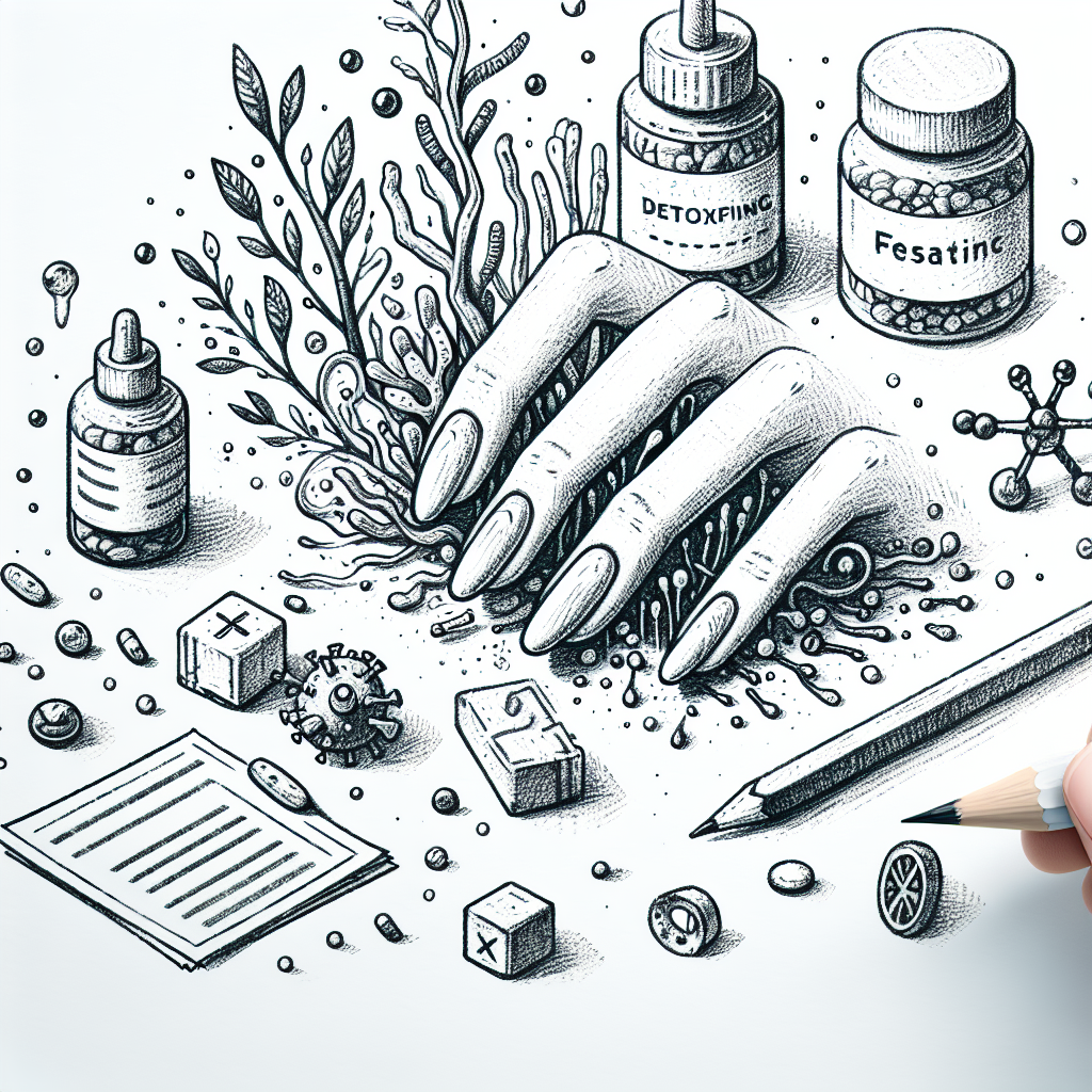 Pastelková ilustrace znázorňující téma: Zdraví nehtů