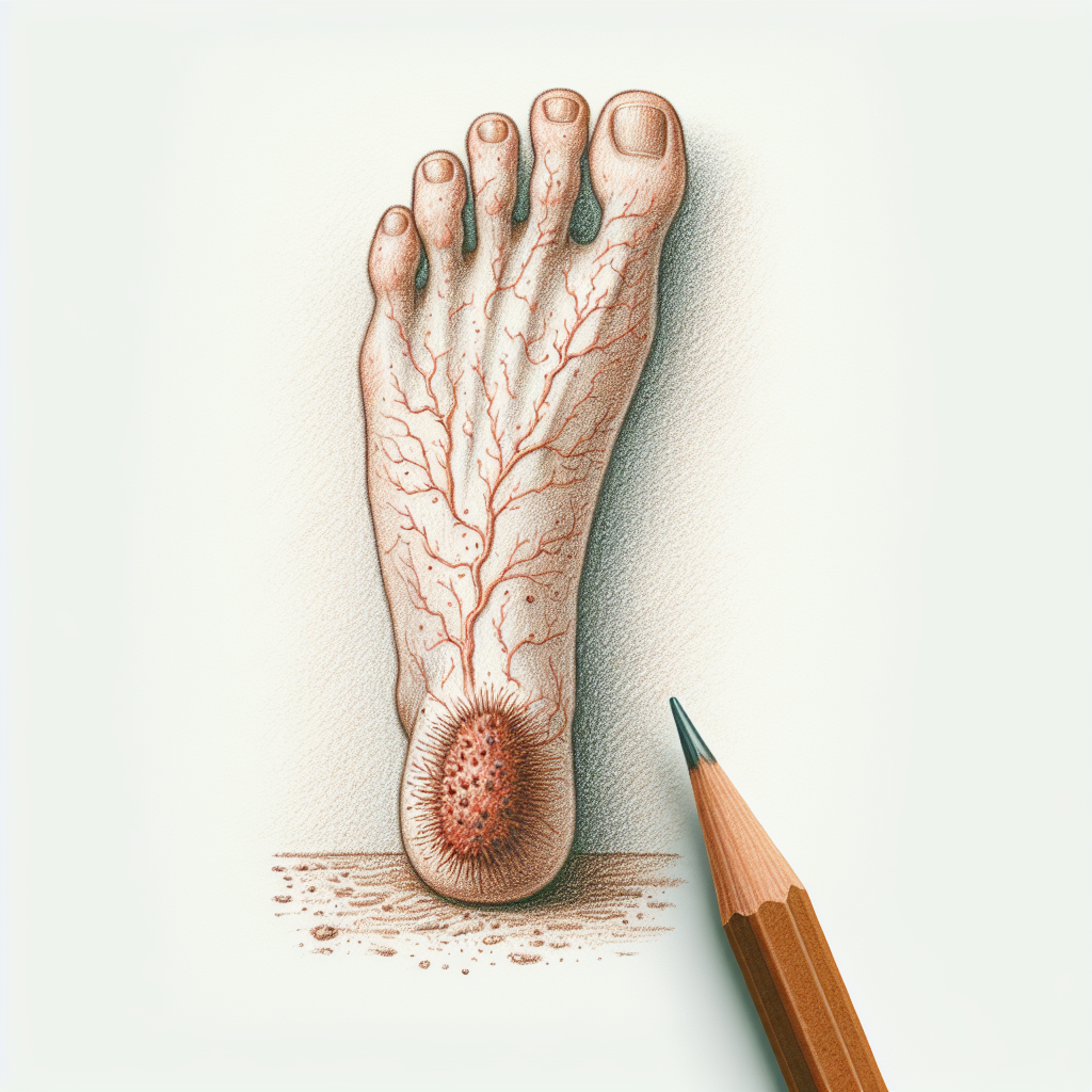 Pastelková ilustrace znázorňující téma: Kožní onemocnění