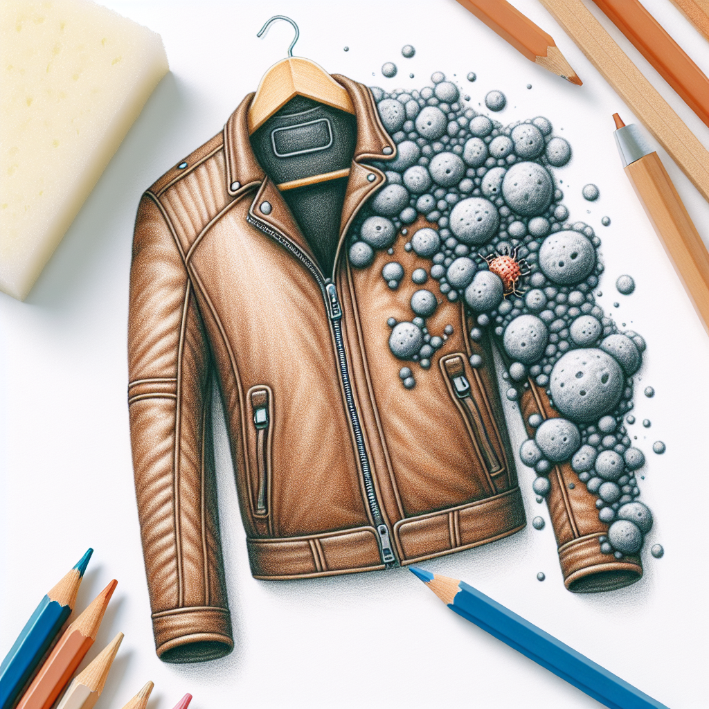 Pastelková ilustrace znázorňující téma: Údržba oděvů