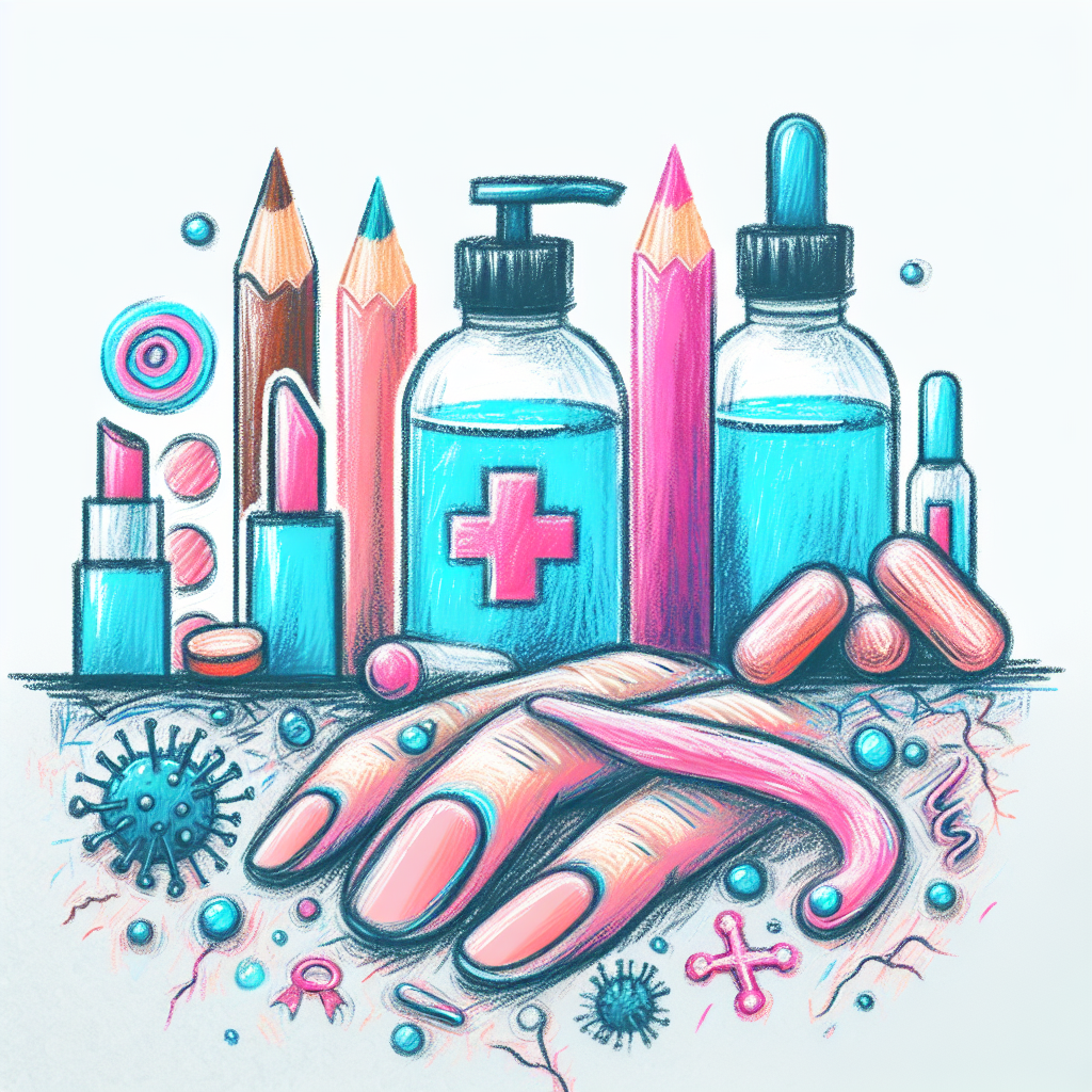 Pastelková ilustrace znázorňující téma: Zdraví