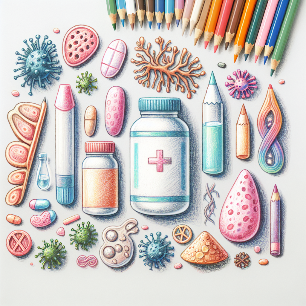 Pastelková ilustrace znázorňující téma: Zdraví