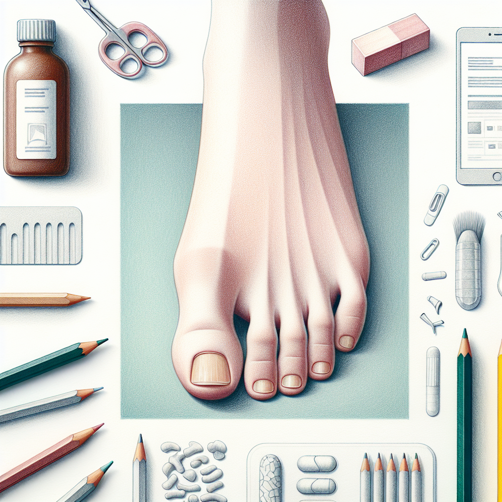 Pastelková ilustrace znázorňující téma: Zdraví nehtů