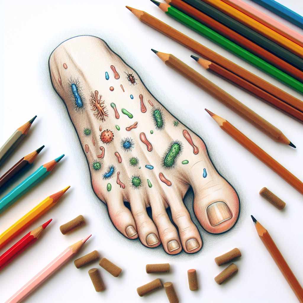 Pastelková ilustrace znázorňující téma: Zdraví
