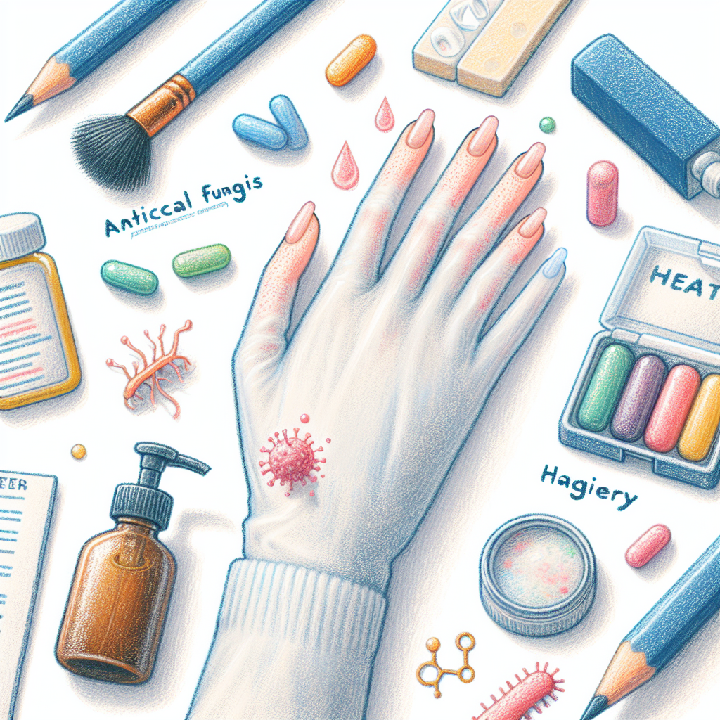 Pastelková ilustrace znázorňující téma: Zdraví nehtů