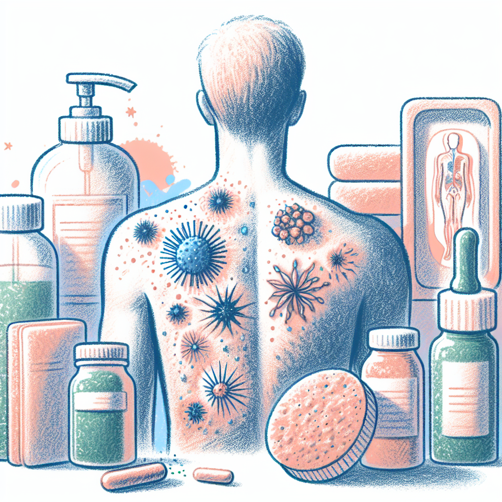 Pastelková ilustrace znázorňující téma: Kožní onemocnění