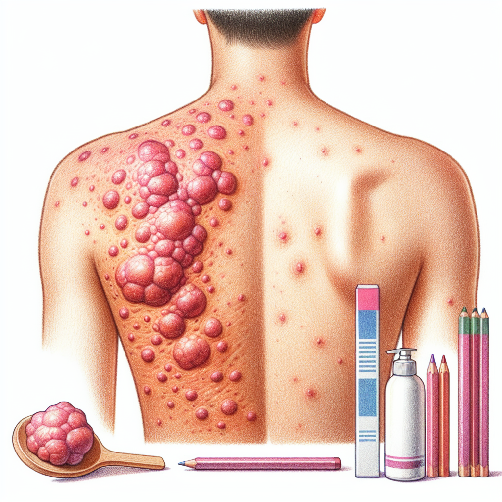 Pastelková ilustrace znázorňující téma: Kožní onemocnění