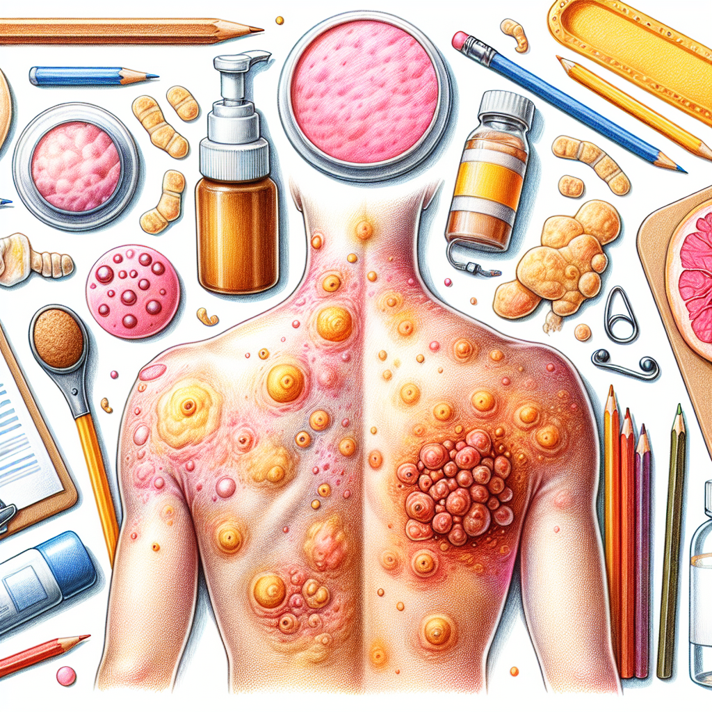 Pastelková ilustrace znázorňující téma: Kožní onemocnění