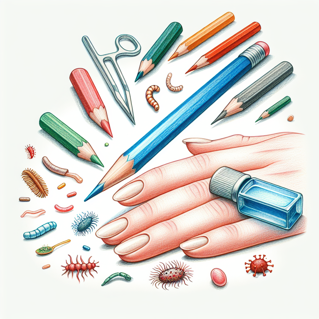 Pastelková ilustrace znázorňující téma: Plísně