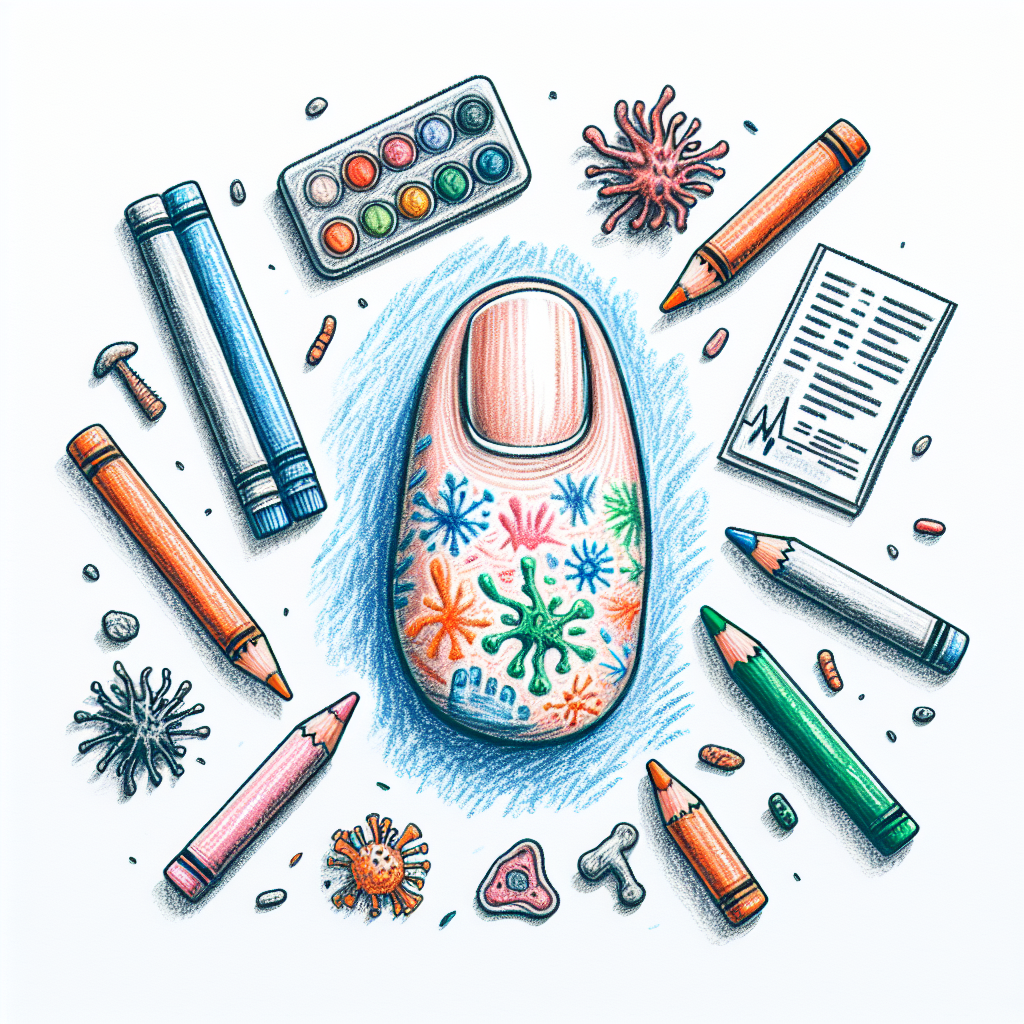 Pastelková ilustrace znázorňující téma: Zdraví
