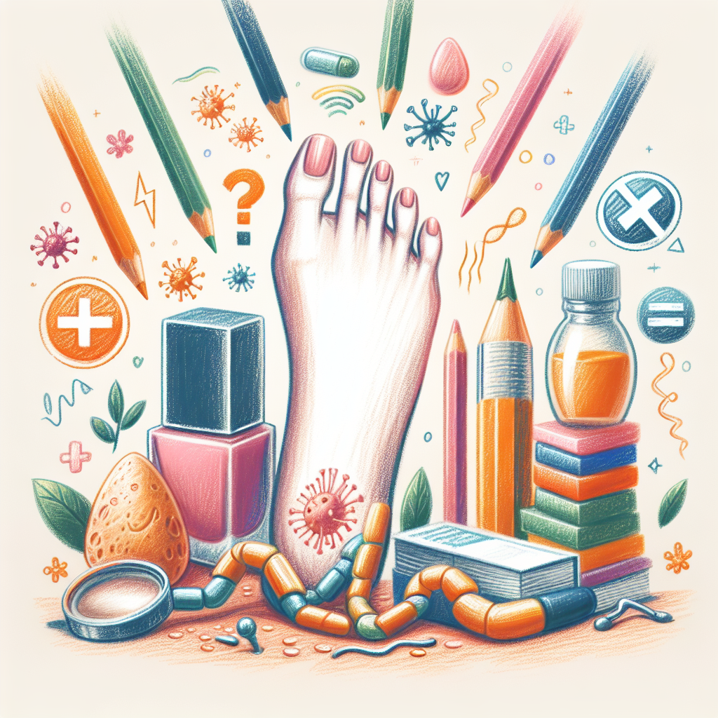 Pastelková ilustrace znázorňující téma: Zdraví nehtů