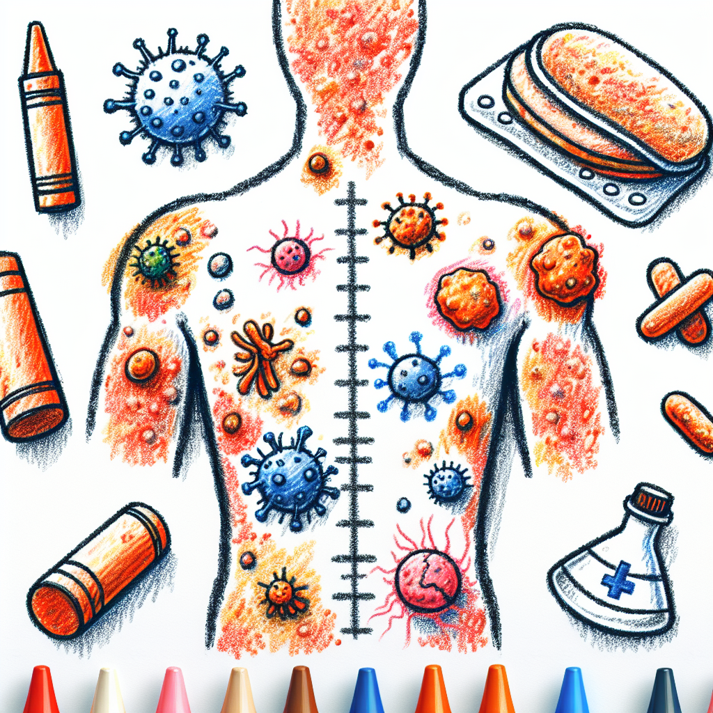 Pastelková ilustrace znázorňující téma: Zdraví