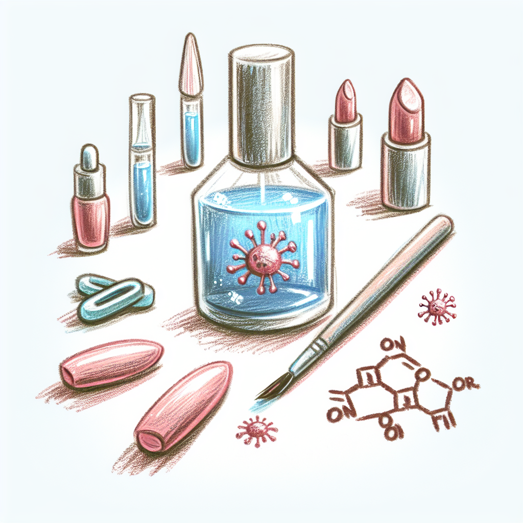 Pastelková ilustrace znázorňující téma: Zdraví nehtů