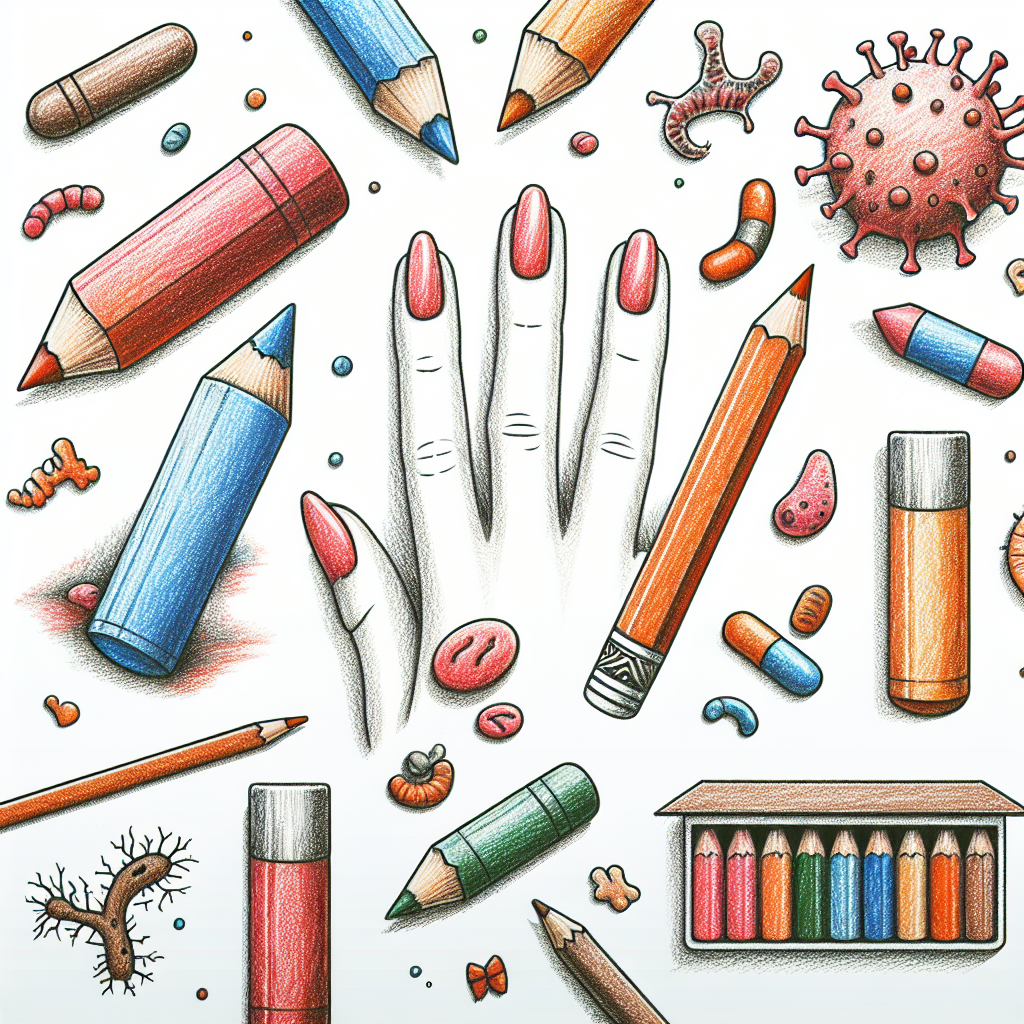 Pastelková ilustrace znázorňující téma: Zdraví