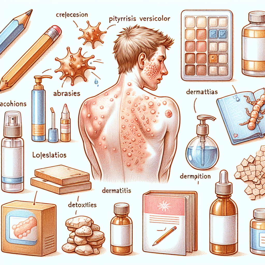 Pastelková ilustrace znázorňující téma: Kožní potíže