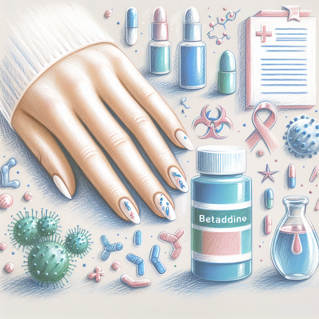 Pastelková ilustrace znázorňující téma: Plísně nehtů