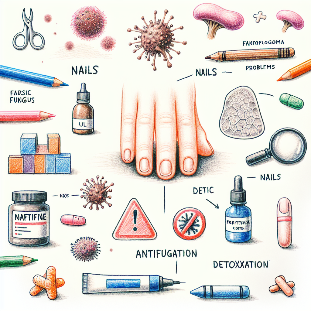 Pastelková ilustrace znázorňující téma: Zdraví nehtů