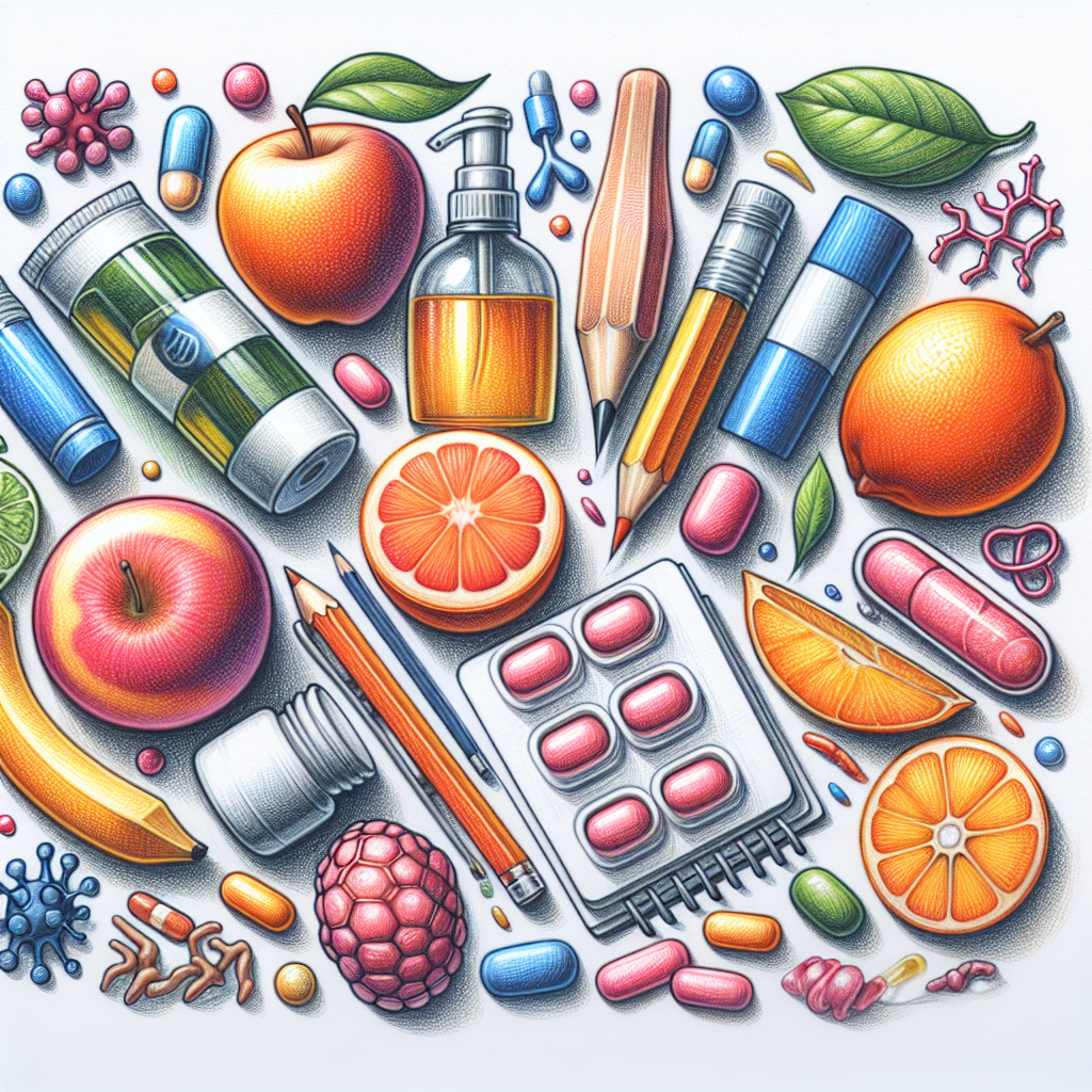 Pastelková ilustrace znázorňující téma: Zdraví