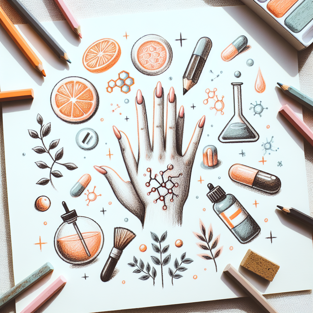 Pastelková ilustrace znázorňující téma: Zdraví a wellness