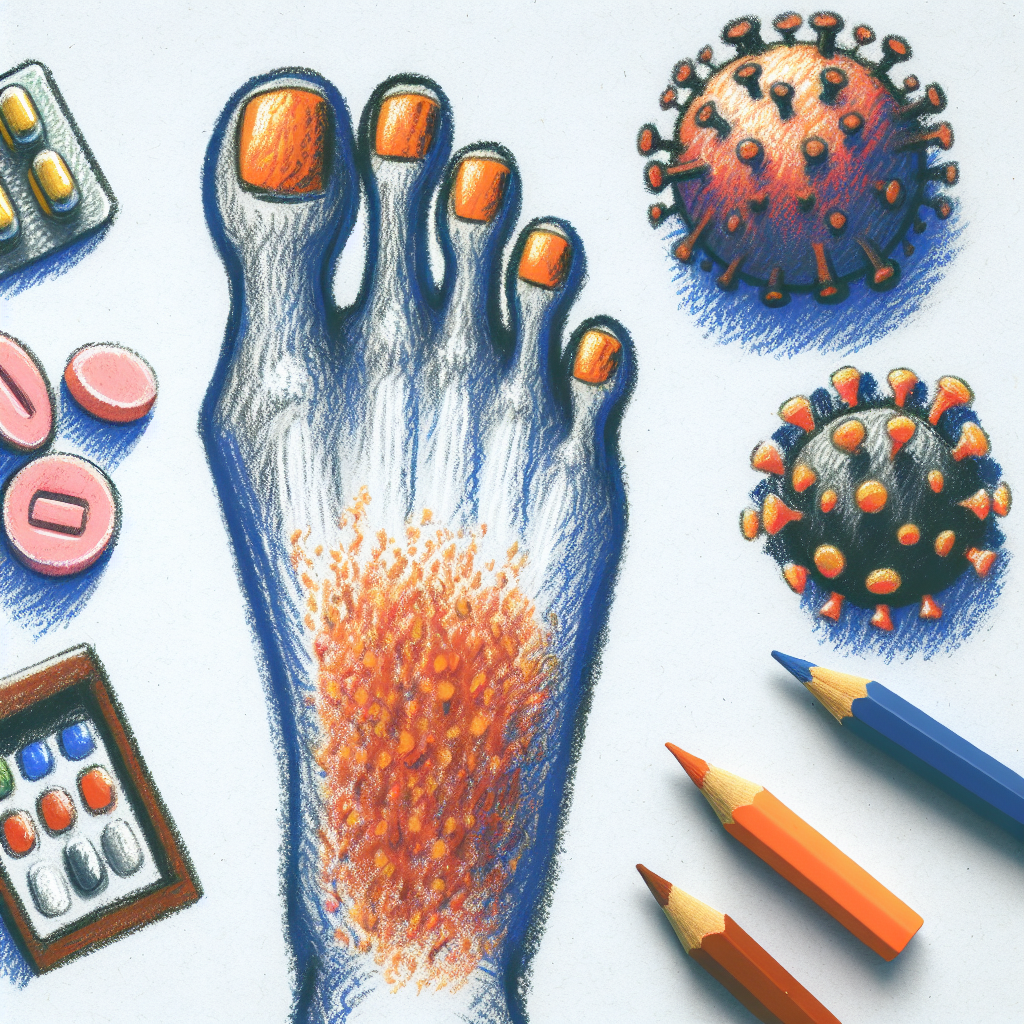 Pastelková ilustrace znázorňující téma: Zdraví