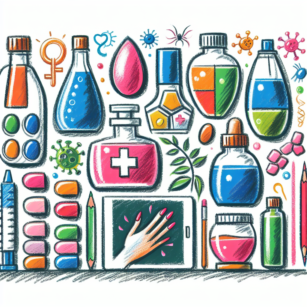 Pastelková ilustrace znázorňující téma: Zdraví