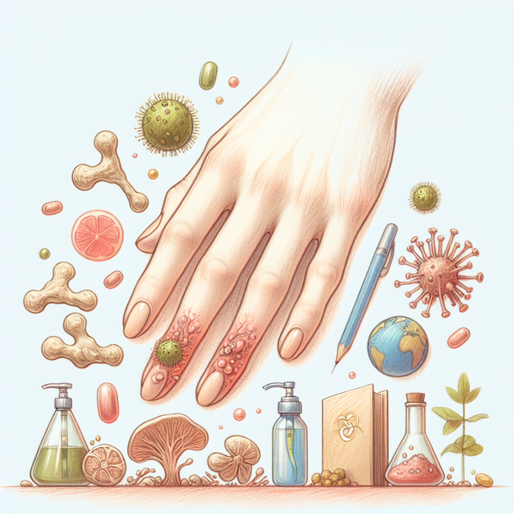 Pastelková ilustrace znázorňující téma: Plísně a zdraví