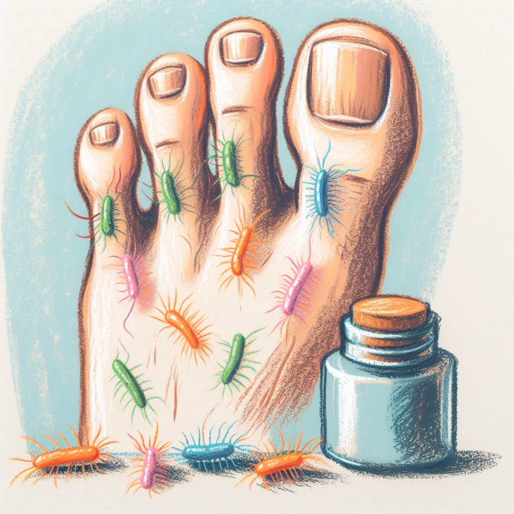 Pastelková ilustrace znázorňující téma: Zdraví