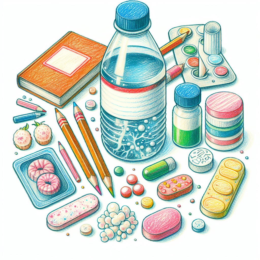 Pastelková ilustrace znázorňující téma: Zdraví