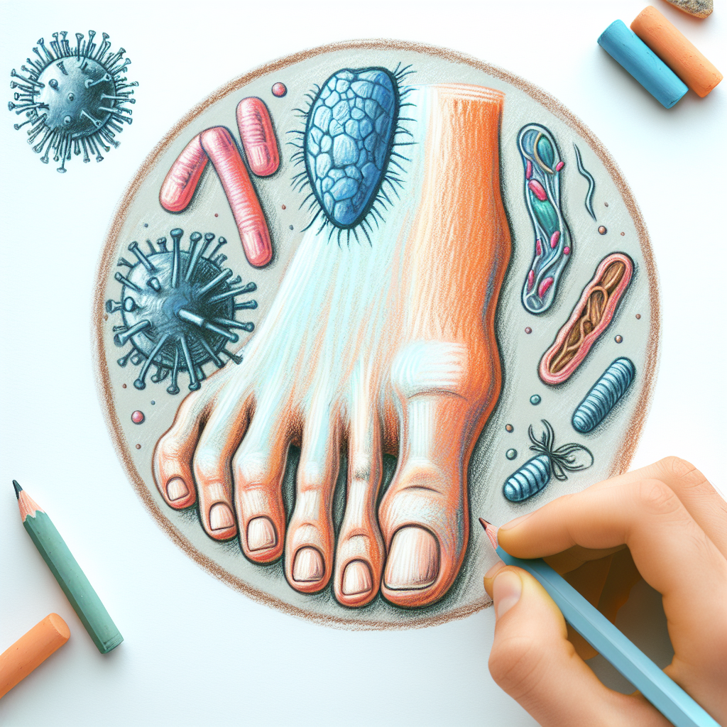 Pastelková ilustrace znázorňující téma: Zdraví