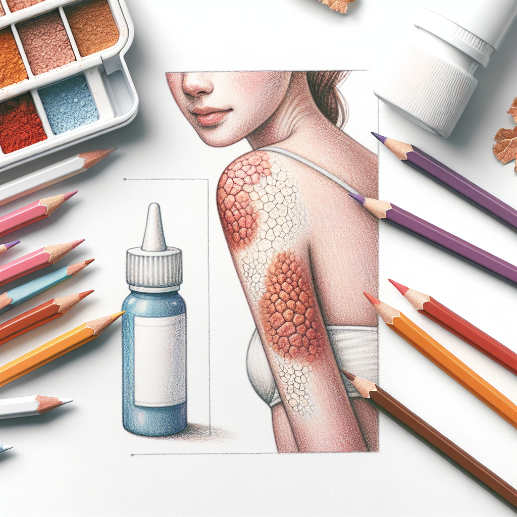 Pastelková ilustrace znázorňující téma: Zdraví pleti