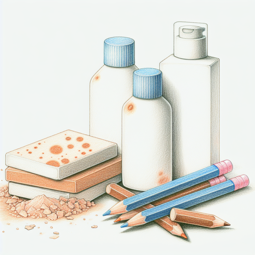 Pastelková ilustrace znázorňující téma: Kožní onemocnění