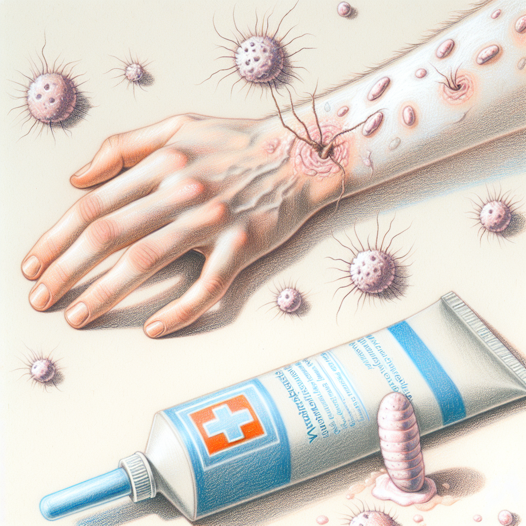Pastelková ilustrace znázorňující téma: Dermatologie